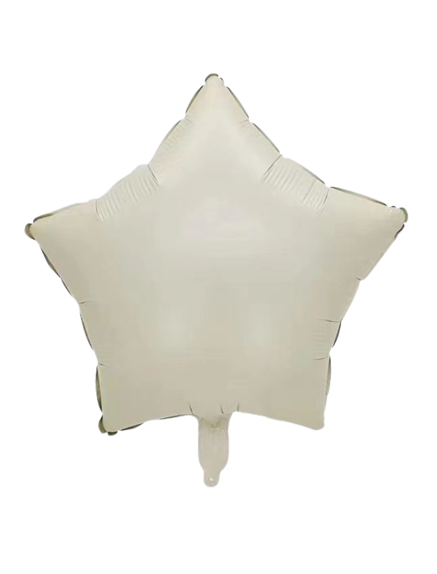 Beige Star Foil Helium Filled Balloons - Perfect for any occasions!