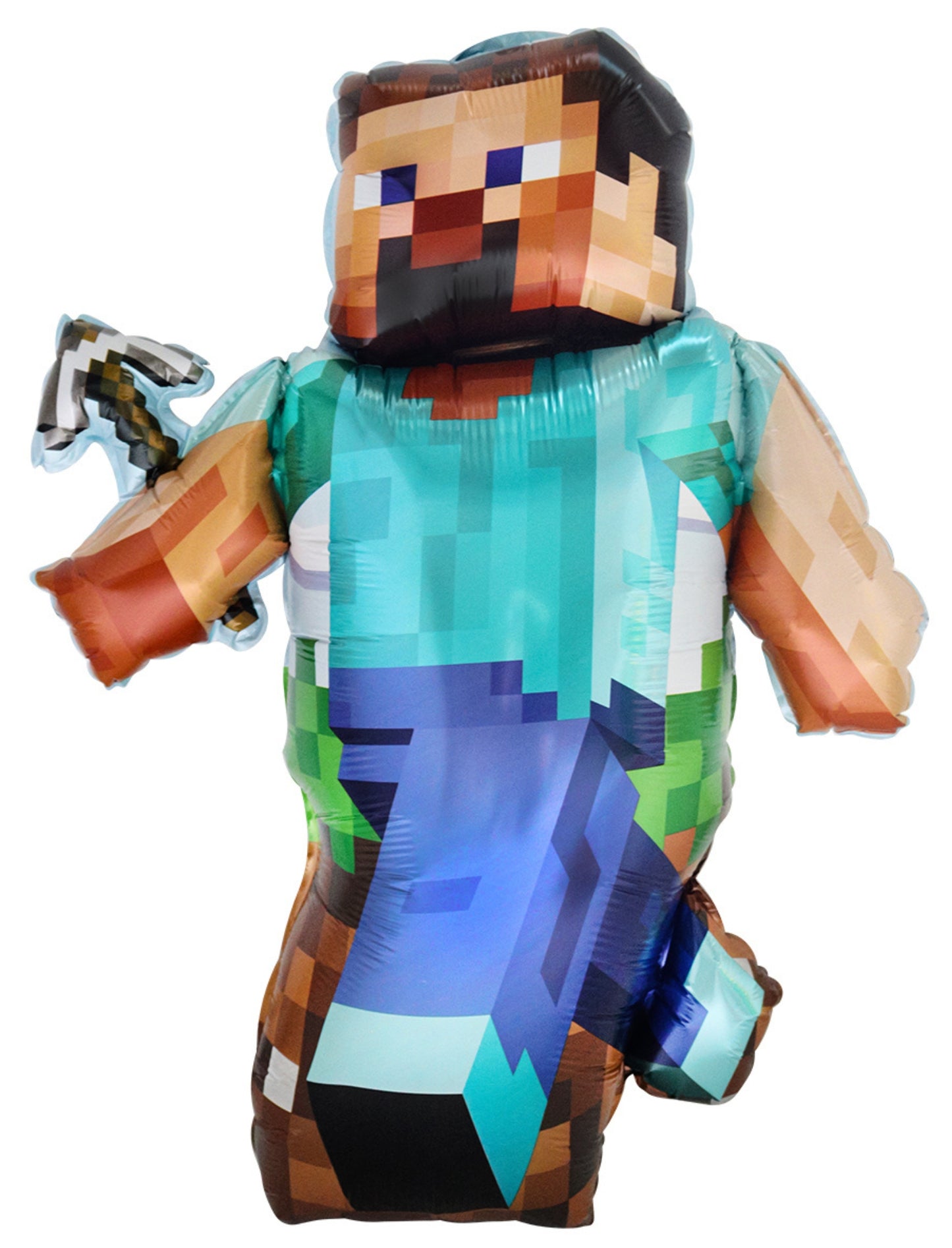 Minecraft Game Theme Gaming Cartoon Kids Birthday Helium Balloon Bouquet Blue