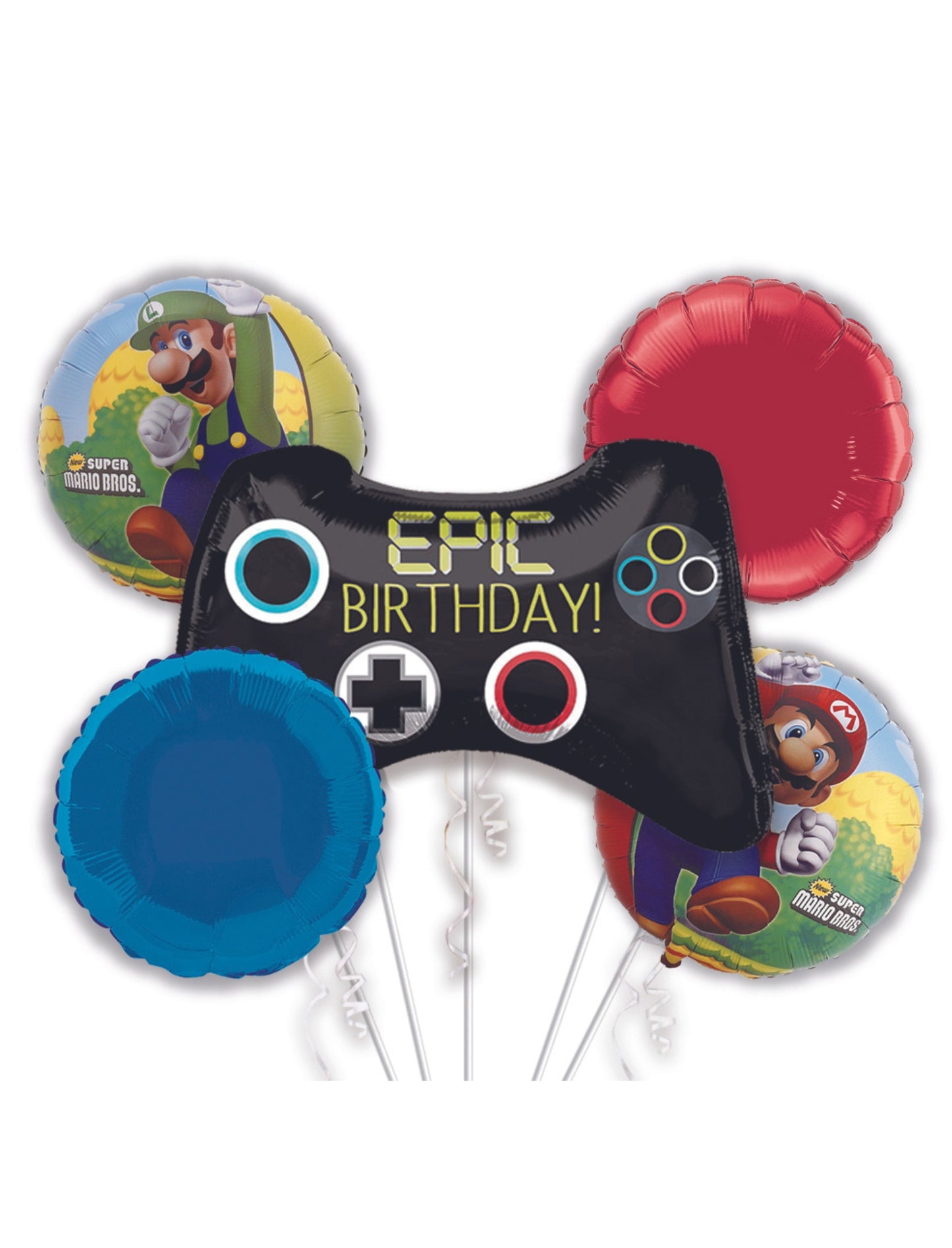 Mario-Themed/Gamer-Themed Set Helium Balloon - Perfect for Birthday Celebration