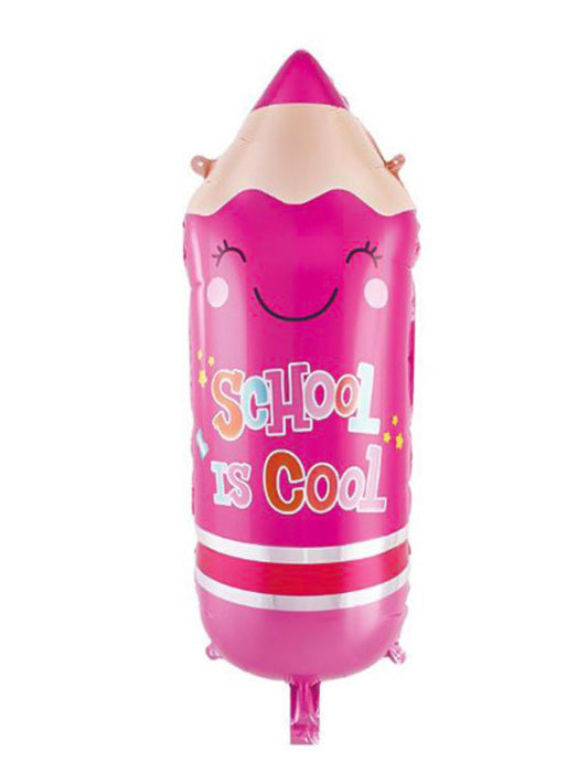 Back To School Decoration Balloon Pencil Stationery Designs For Classroom Decor Helium Balloon Bouquet Pink