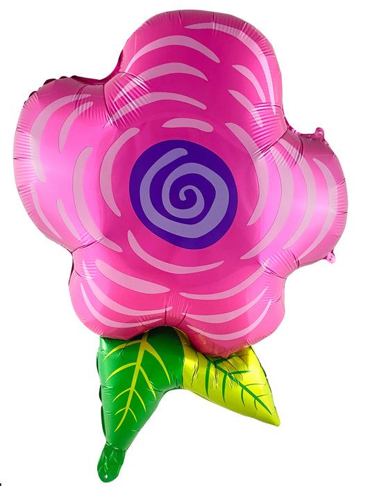 Flower Garden Theme Balloon Happy Birthday Balloon Kids Birthday Bouquet with Helium Pink Green Purple