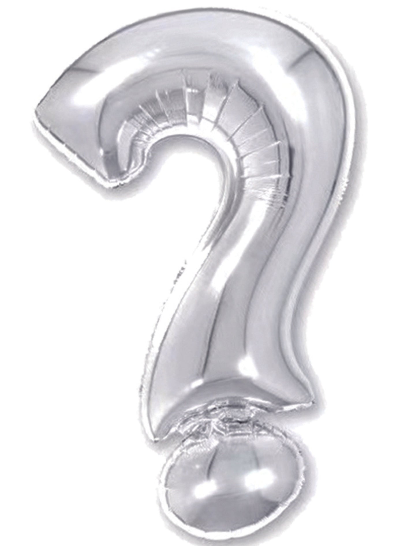Question Mark Sign Baby Shower Kids Birthday Helium Balloon Bouquet Silver