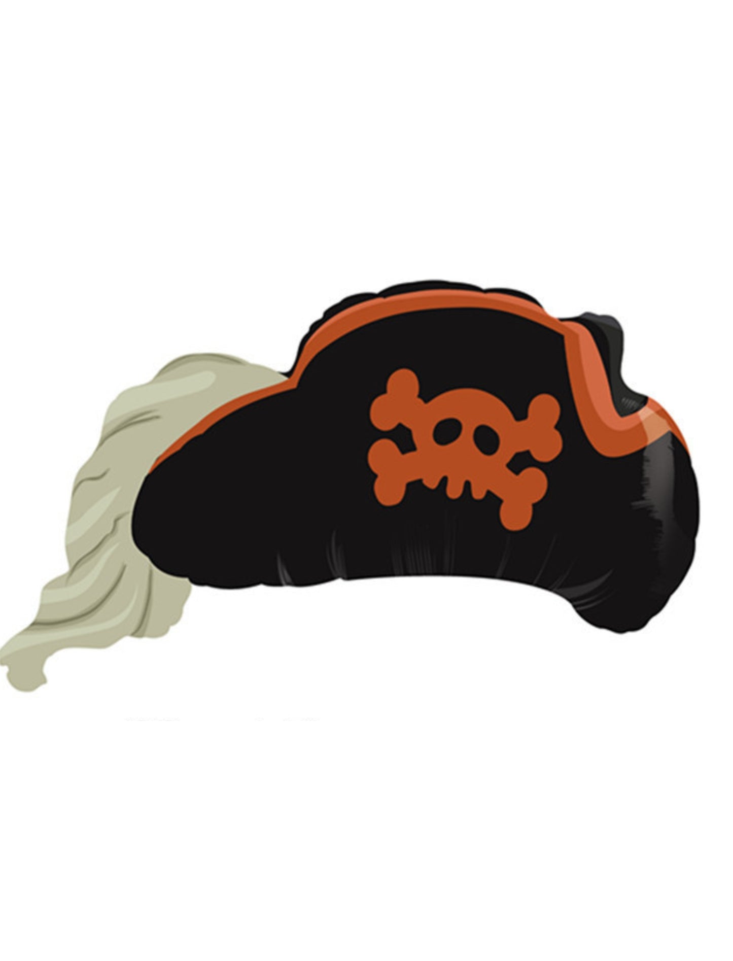 Pirate Captain Hat Kids Birthday Helium Balloon Bouquet Black