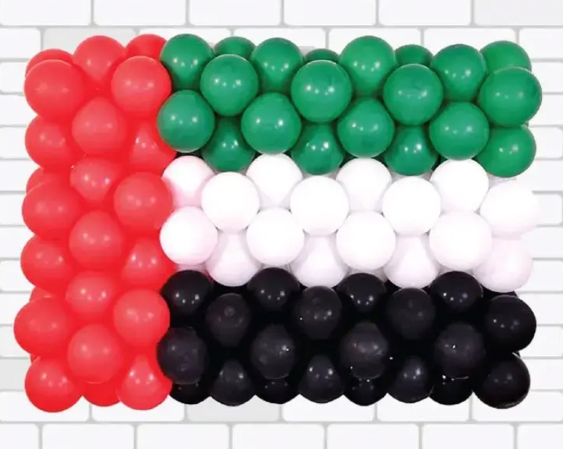 Stunning UAE Flag Balloon Design – Perfect for National Day and Patriotic Celebrations
