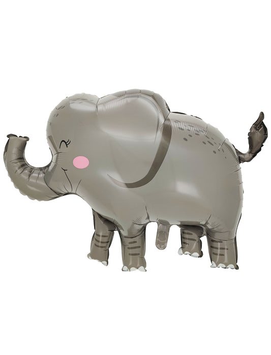 Elephant Animal Foil Helium Balloon - Perfect for Animal-Themed, Safari-Themed, Jungle-Themed and any occasions!