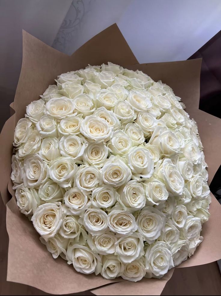 White Roses - Floral Fresh Bouquet