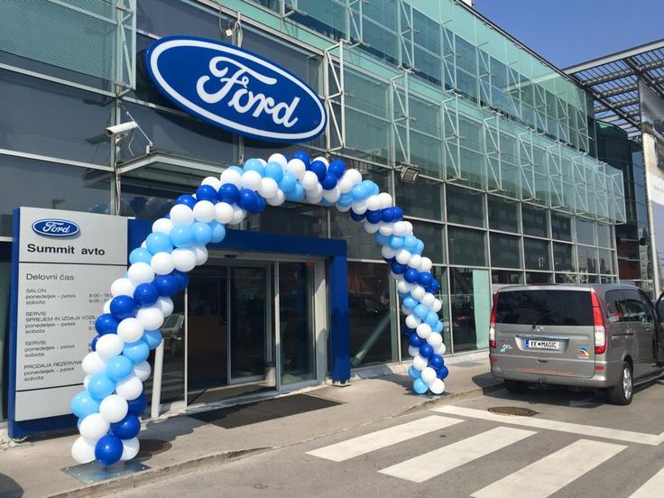 Balloon Arch Tri-Color Arrangement Blue and White - Corporate Event, Grand Opening, Company Event Perfect for special occasion!