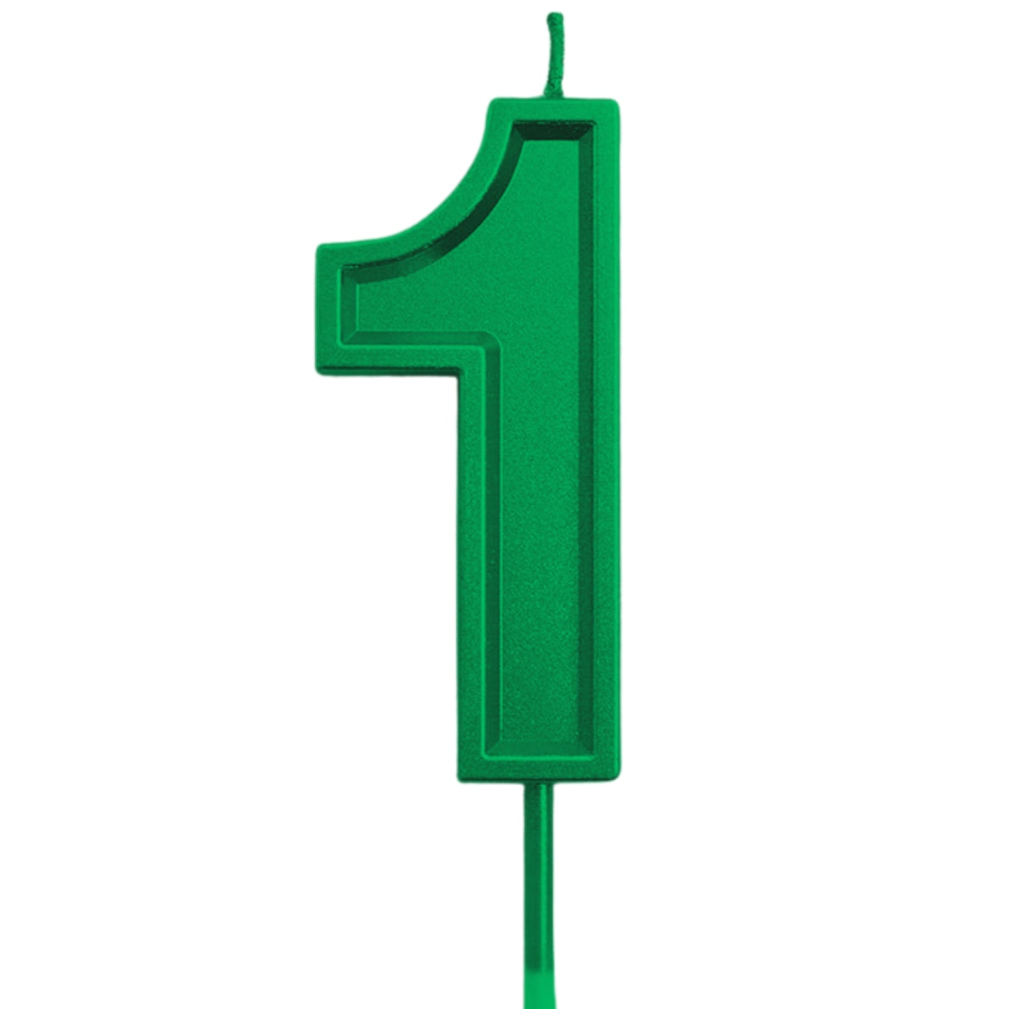 Green Number Candles – Available in All Digits for Birthdays & Celebration