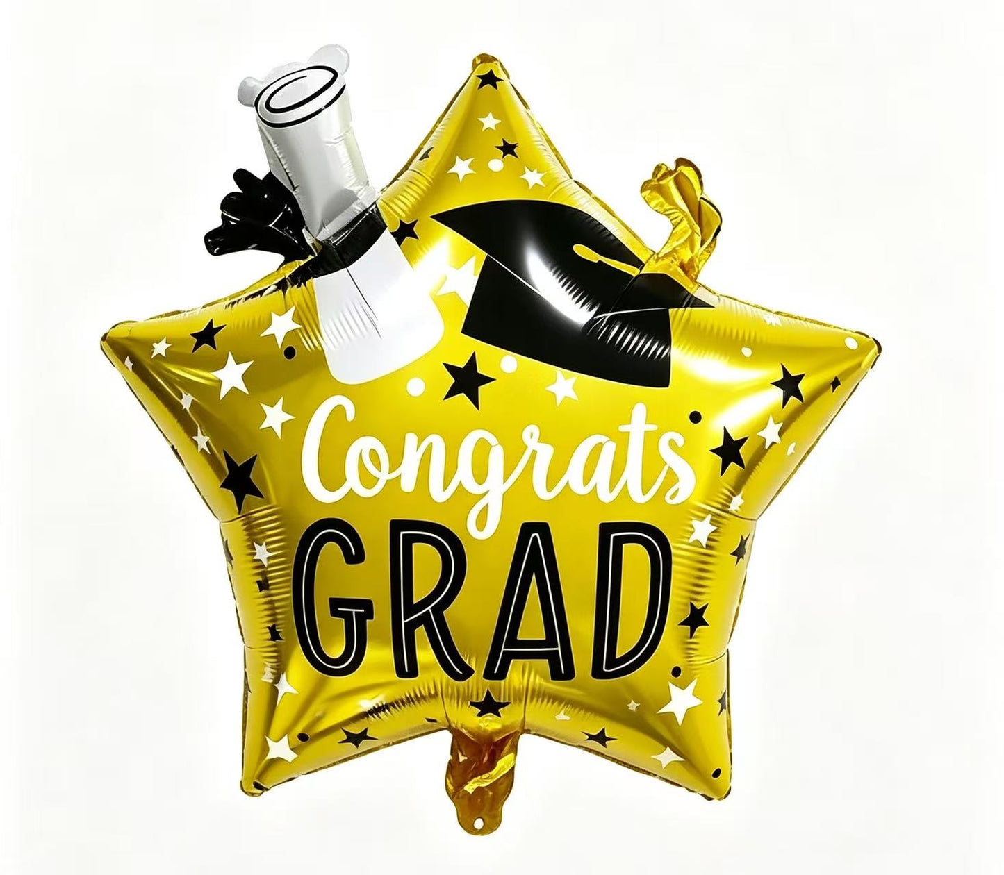 Graduation Hat Kids Birthday Graduation Balloon Helium Balloon Bouquet Black Gold