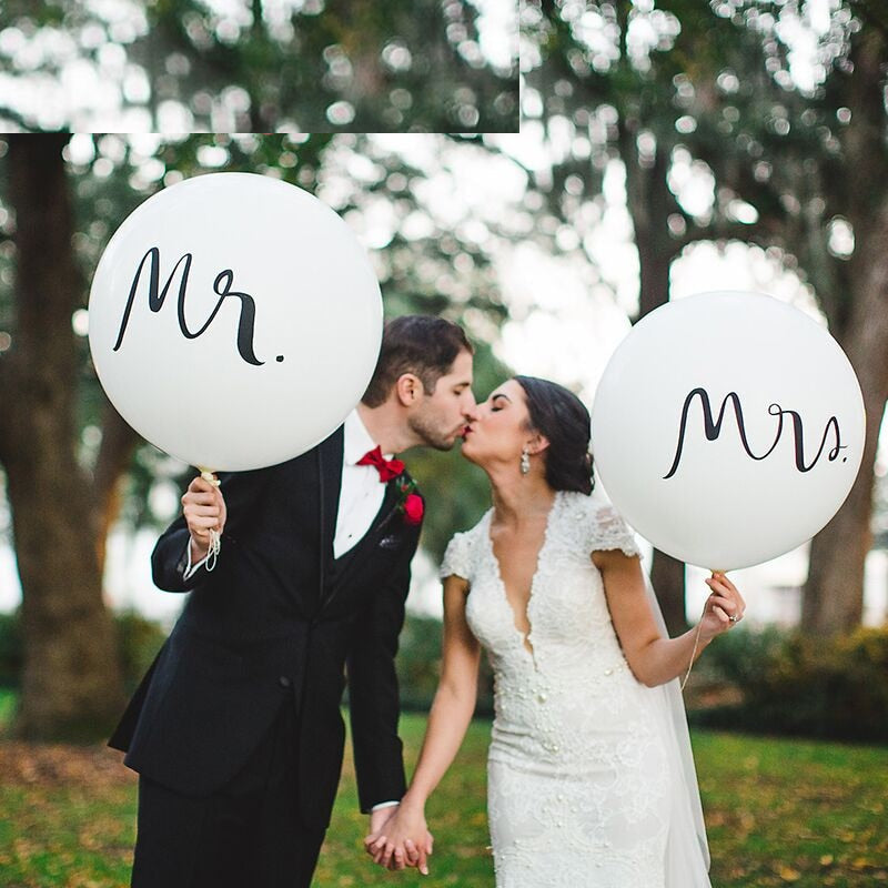 Mr&Mrs Engagement Party Proposal Helium Balloon Bouquet Pink