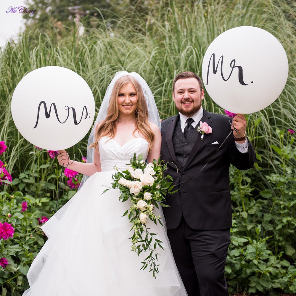 Mr&Mrs Engagement Party Proposal Helium Balloon Bouquet Pink
