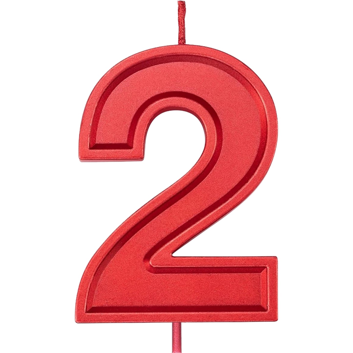 Red Number Candles – Available in All Digits for Birthdays & Celebration