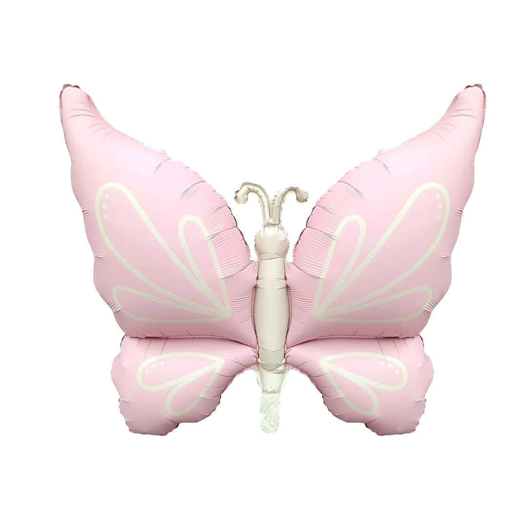 Pink Beige Butterfly Helium Balloon - Perfect for any Celebration!