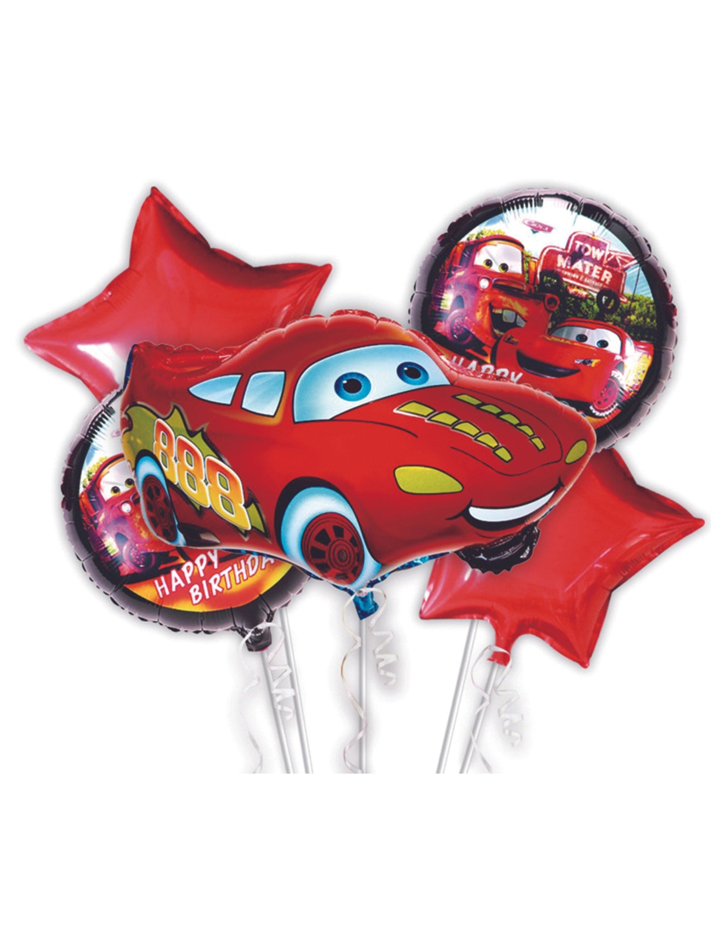 Cars-Themed Helium Set Balloons - Perfect for Kids Birthday Party!