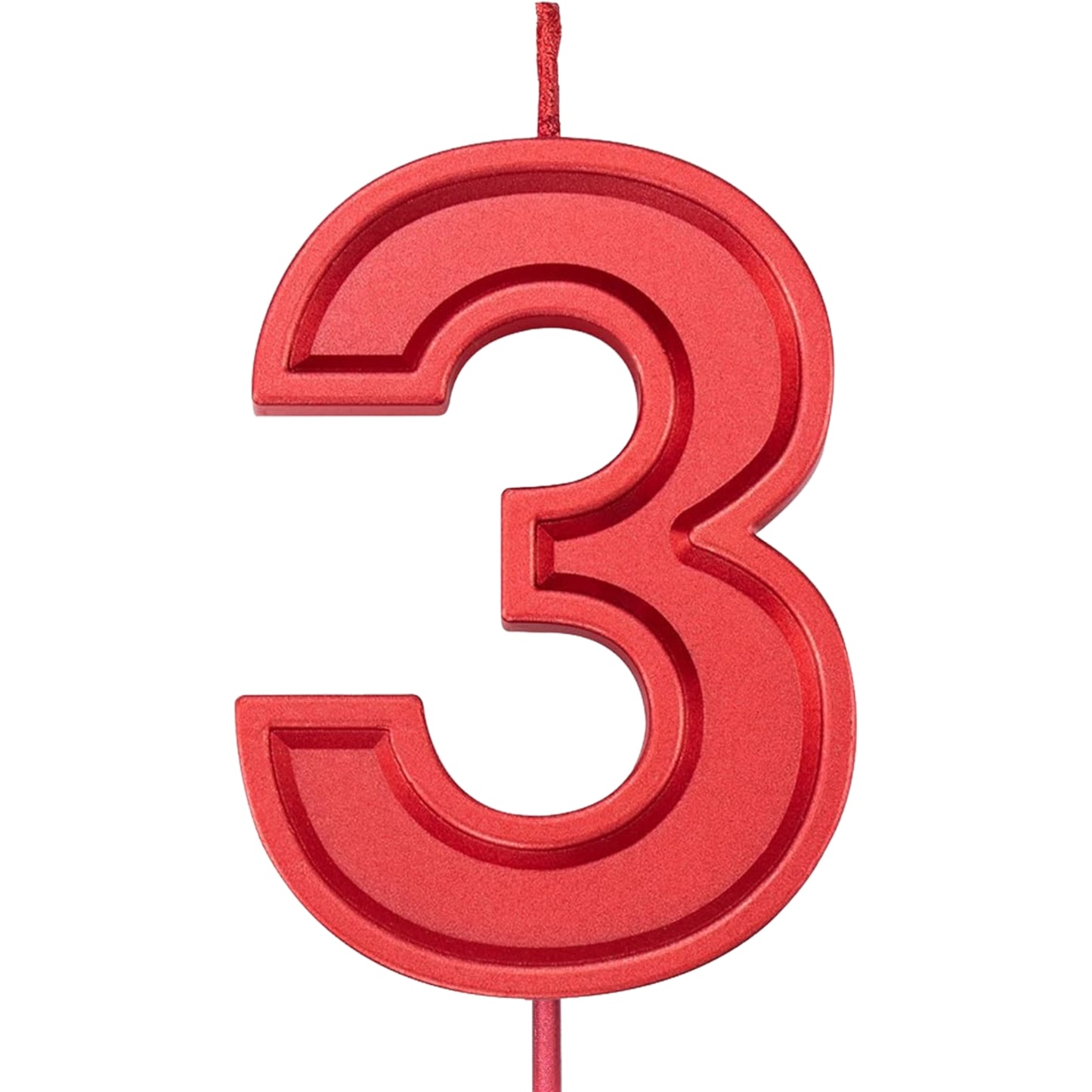 Red Number Candles – Available in All Digits for Birthdays & Celebration