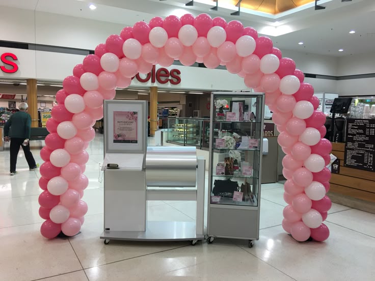 Balloon Arch Pink and White - Corporate Event, Grand Opening, Company Event Perfect for special occasion!