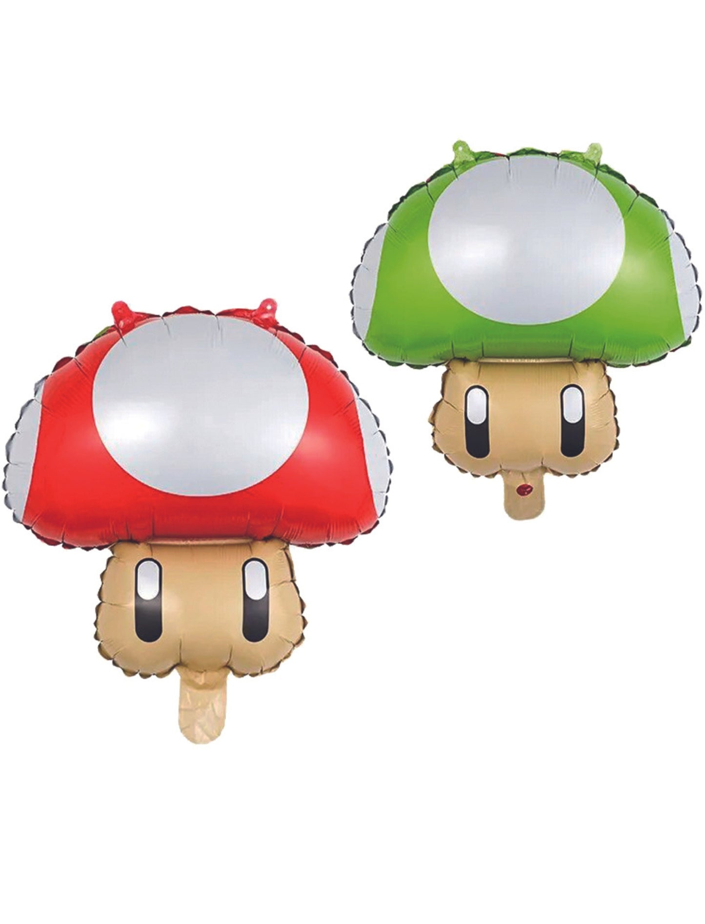 Mini Mushroom Shape Super Mario Kids Birthday Balloon Bouquet Red White Green