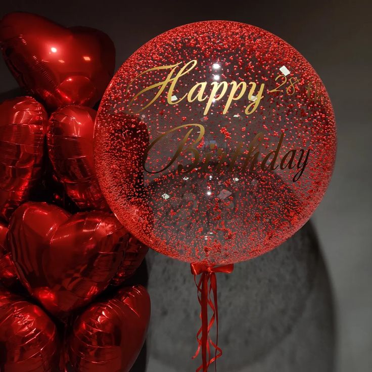 10pcs Red Heart-Shaped Helium Foil Balloons Bunch with Personalised Clear with Customize Sticker, Red Foam and Ribbons - Valentine's, Anniversary Perfect for special occasions!