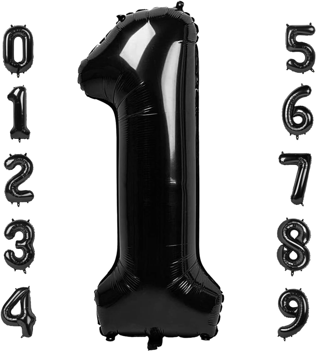 32-inch Number Balloon 0-9 Kids Birthday Helium Balloon Bouquet Black