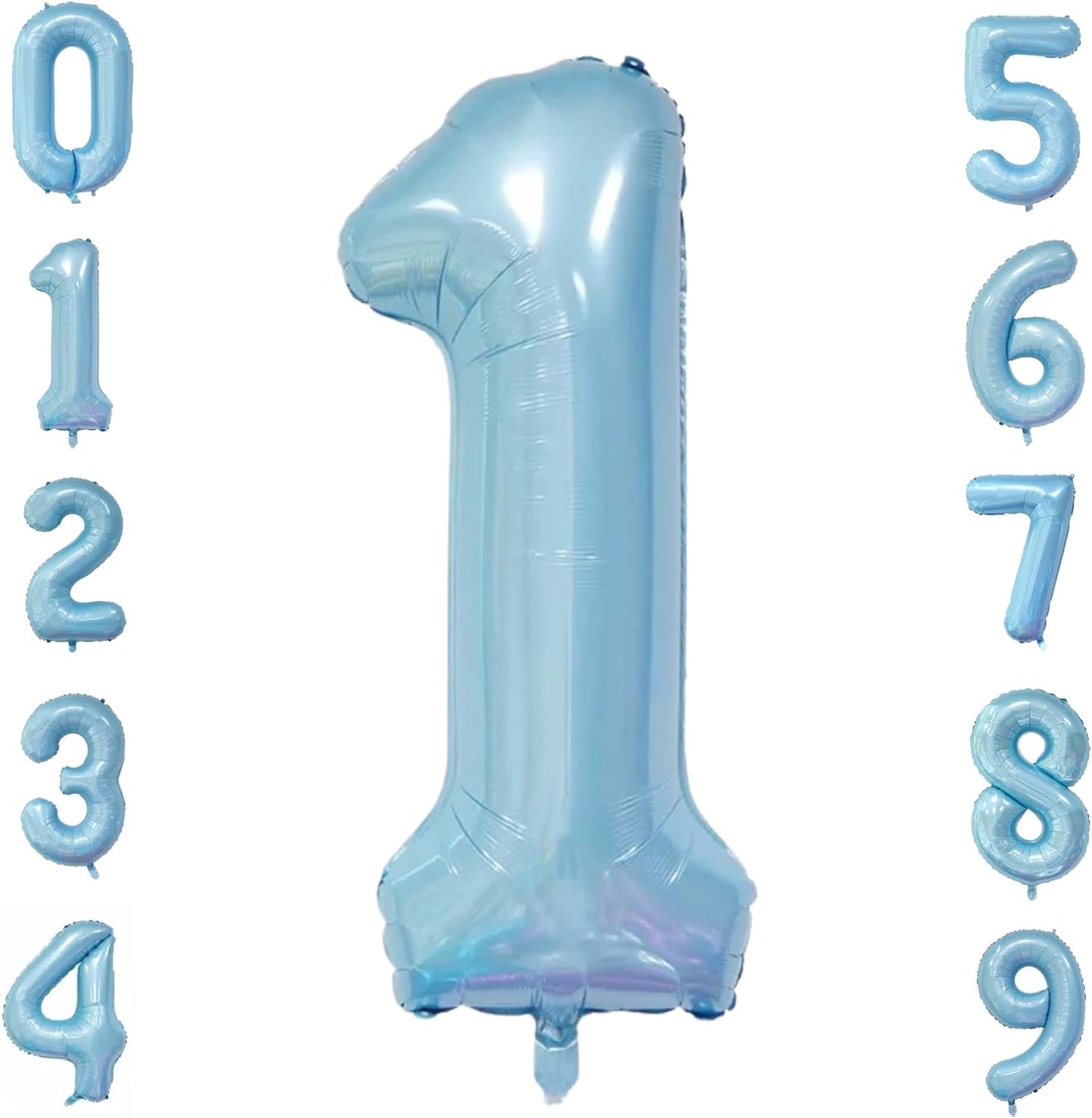 32-inch Foil Blue Number Balloon (0-9) - Perfect for any Special Occasions