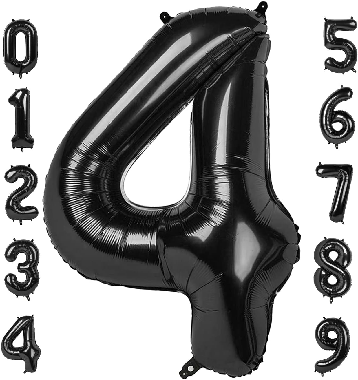 32-inch Number Balloon 0-9 Kids Birthday Helium Balloon Bouquet Black