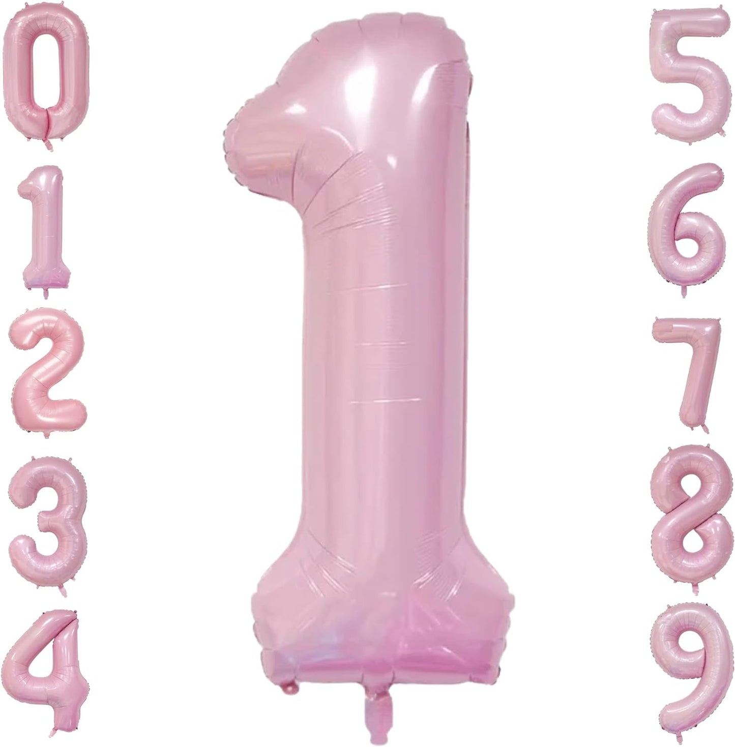 40-inch Foil Pink Number Balloon (0-9) -Perfect for any Special Occasions