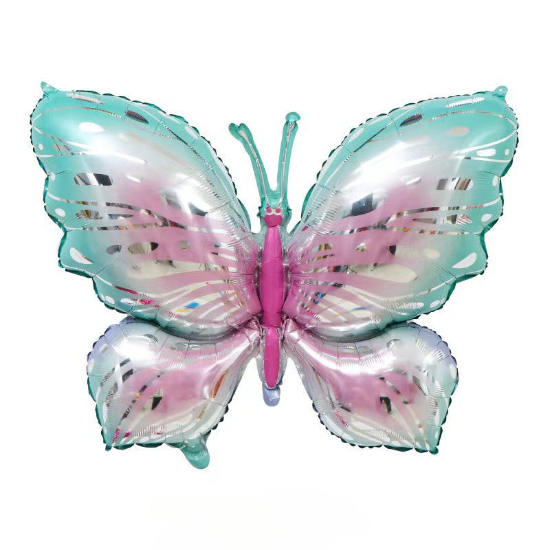Blue Garden Bliss Butterfly Helium Balloon – Perfect for Any Special Occasion