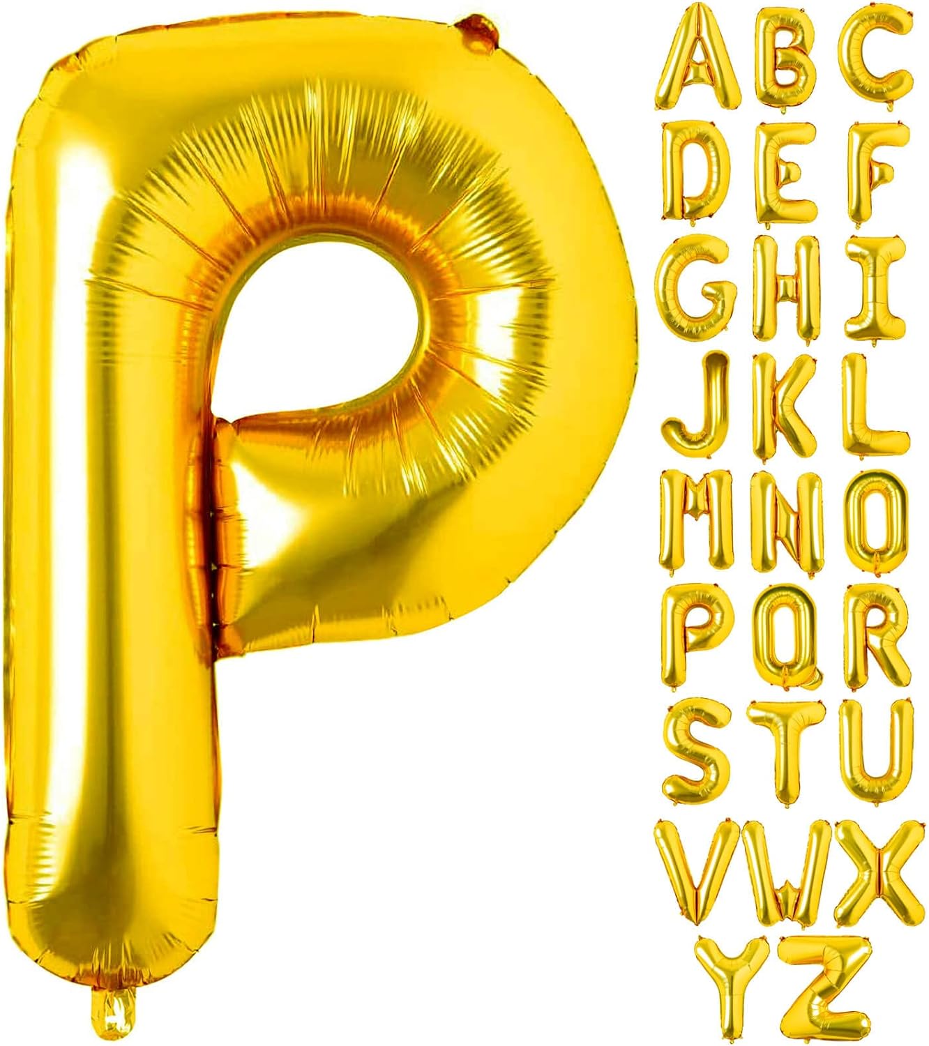 Non-Helium Gold Letters A-Z