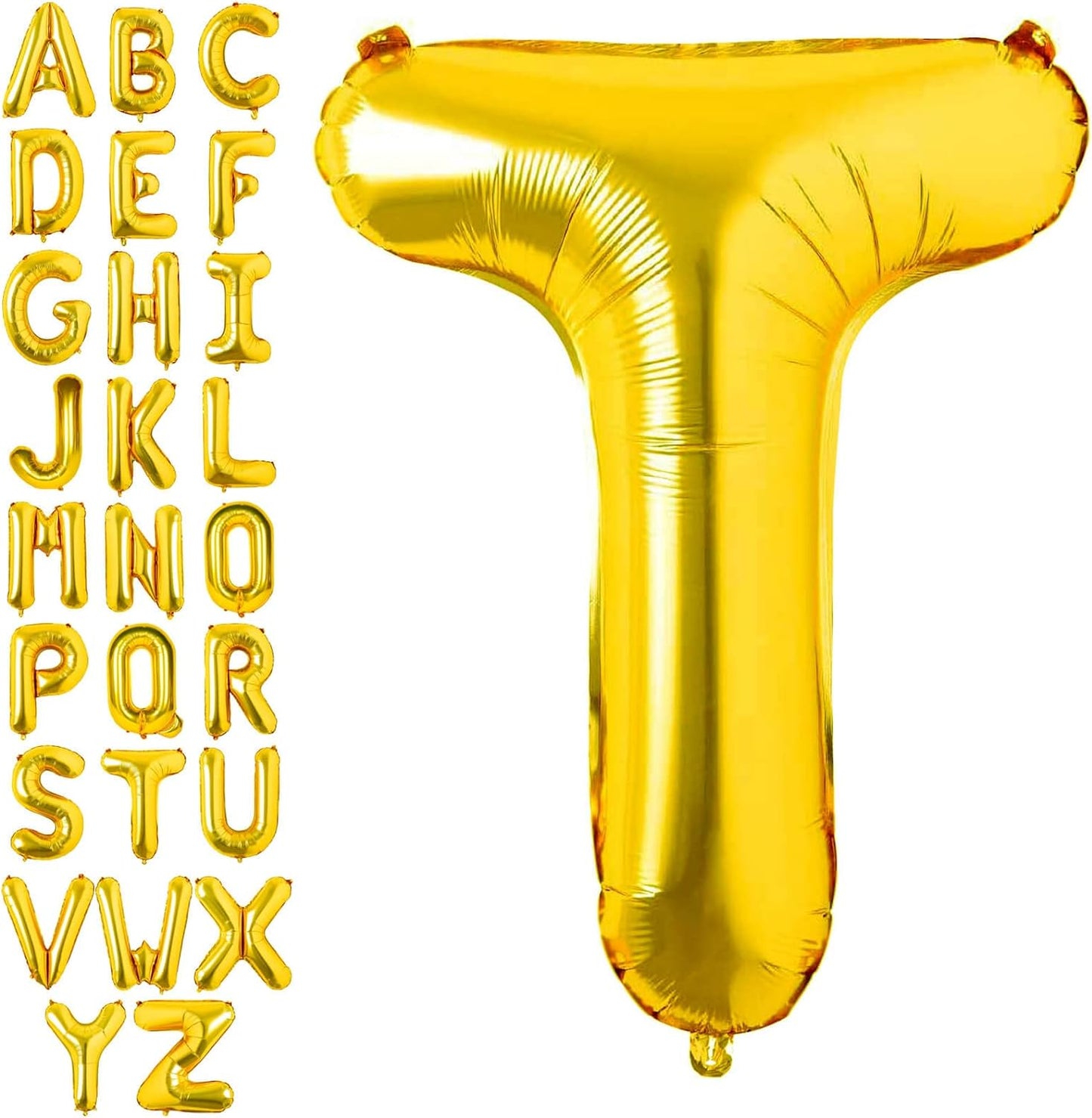 Non-Helium Gold Letters A-Z