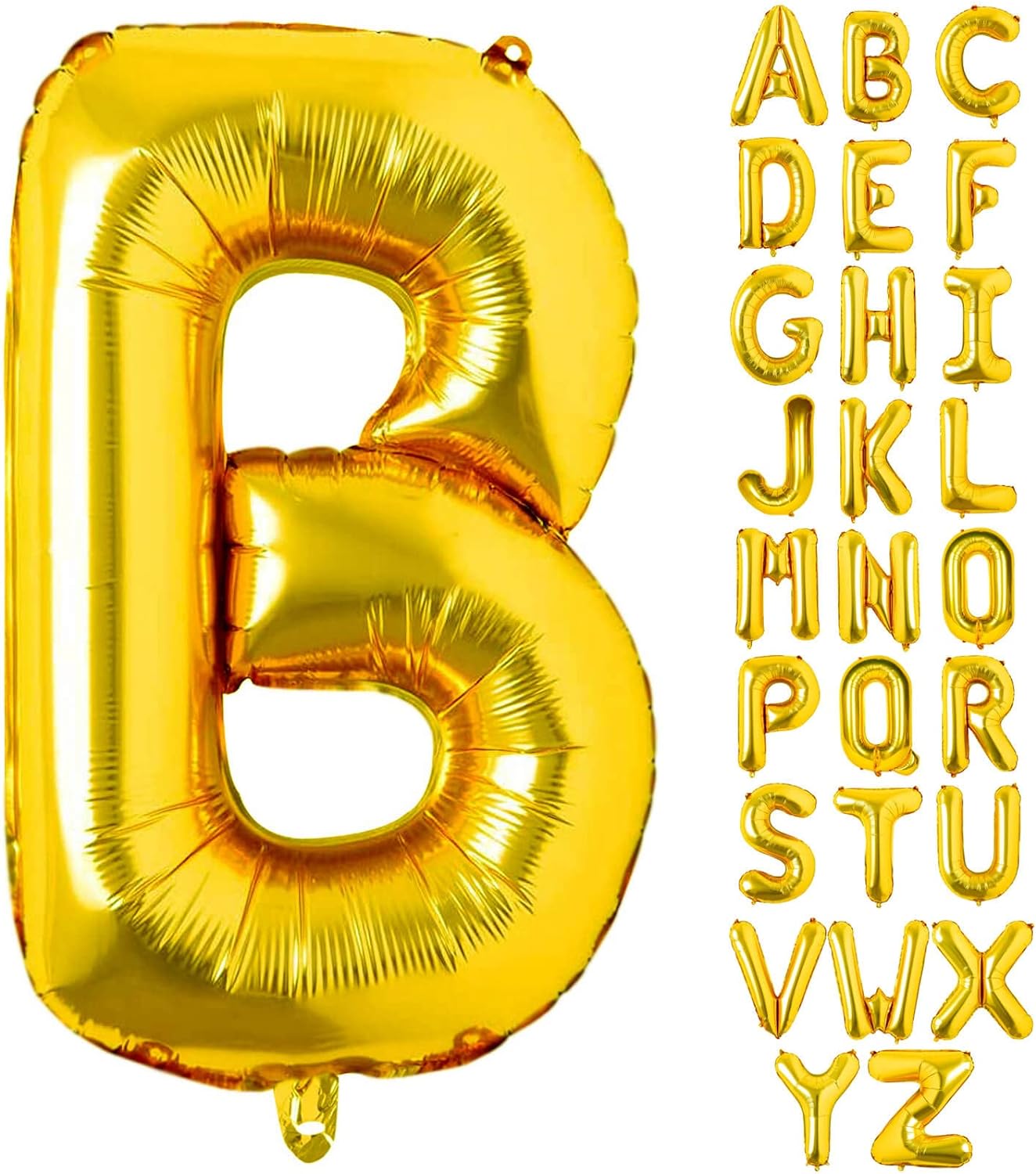 Non-Helium Gold Letters A-Z