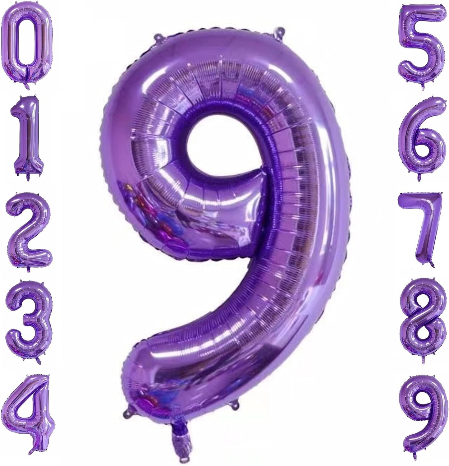 32-inch Foil Purple Number Balloon (0-9) - Perfect for any Special Occasions