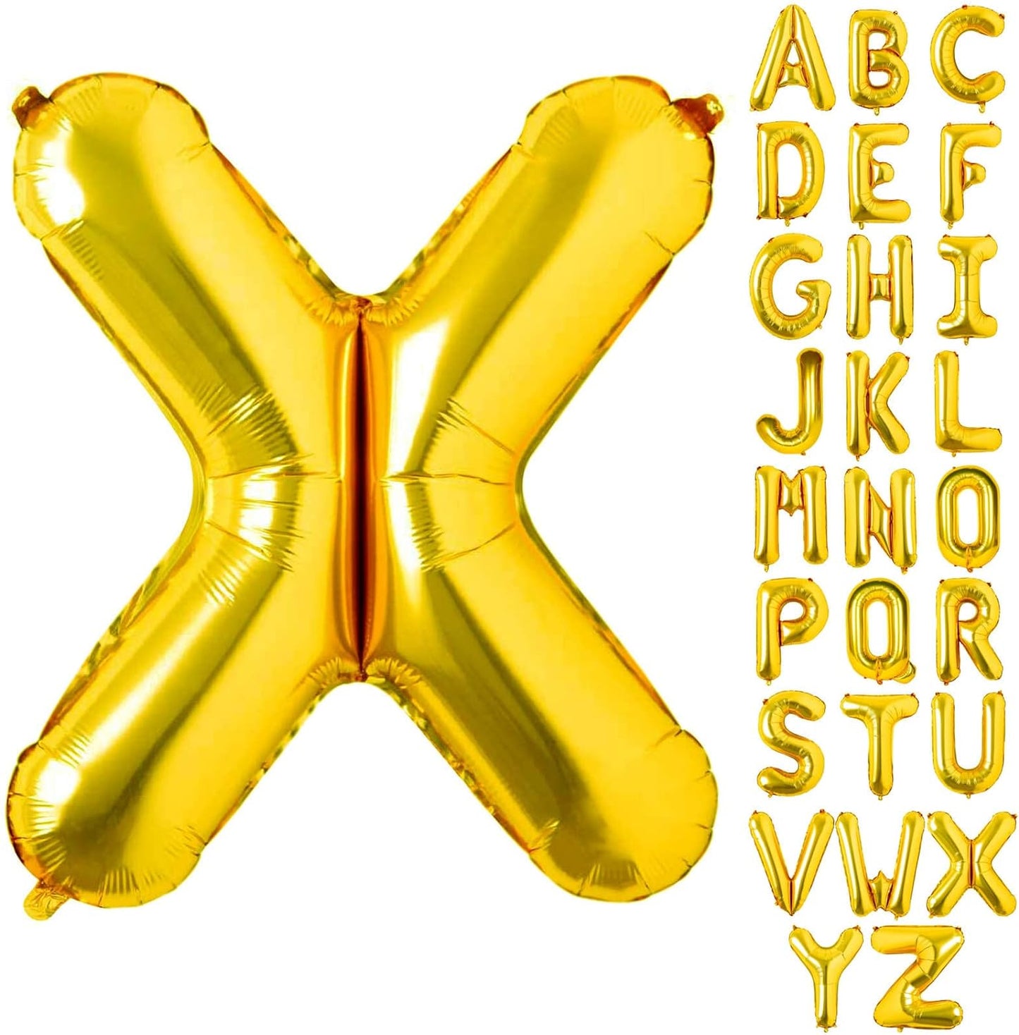 Non-Helium Gold Letters A-Z