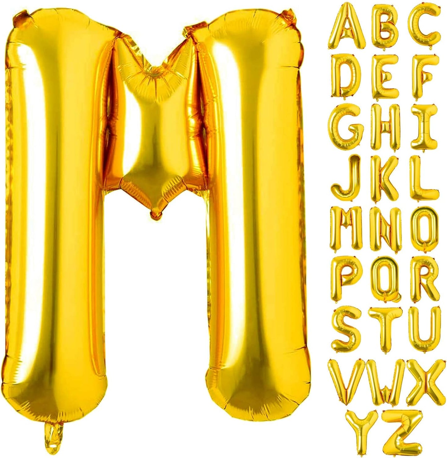 Non-Helium Gold Letters A-Z