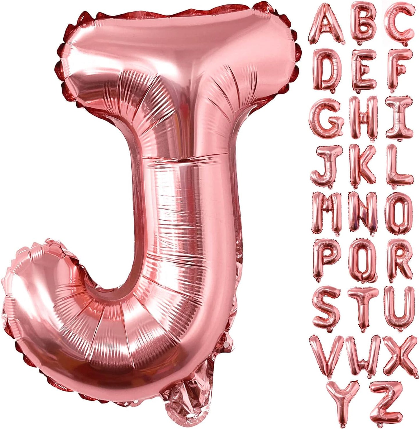 Non-Helium Rose Gold Letters A-Z Balloons