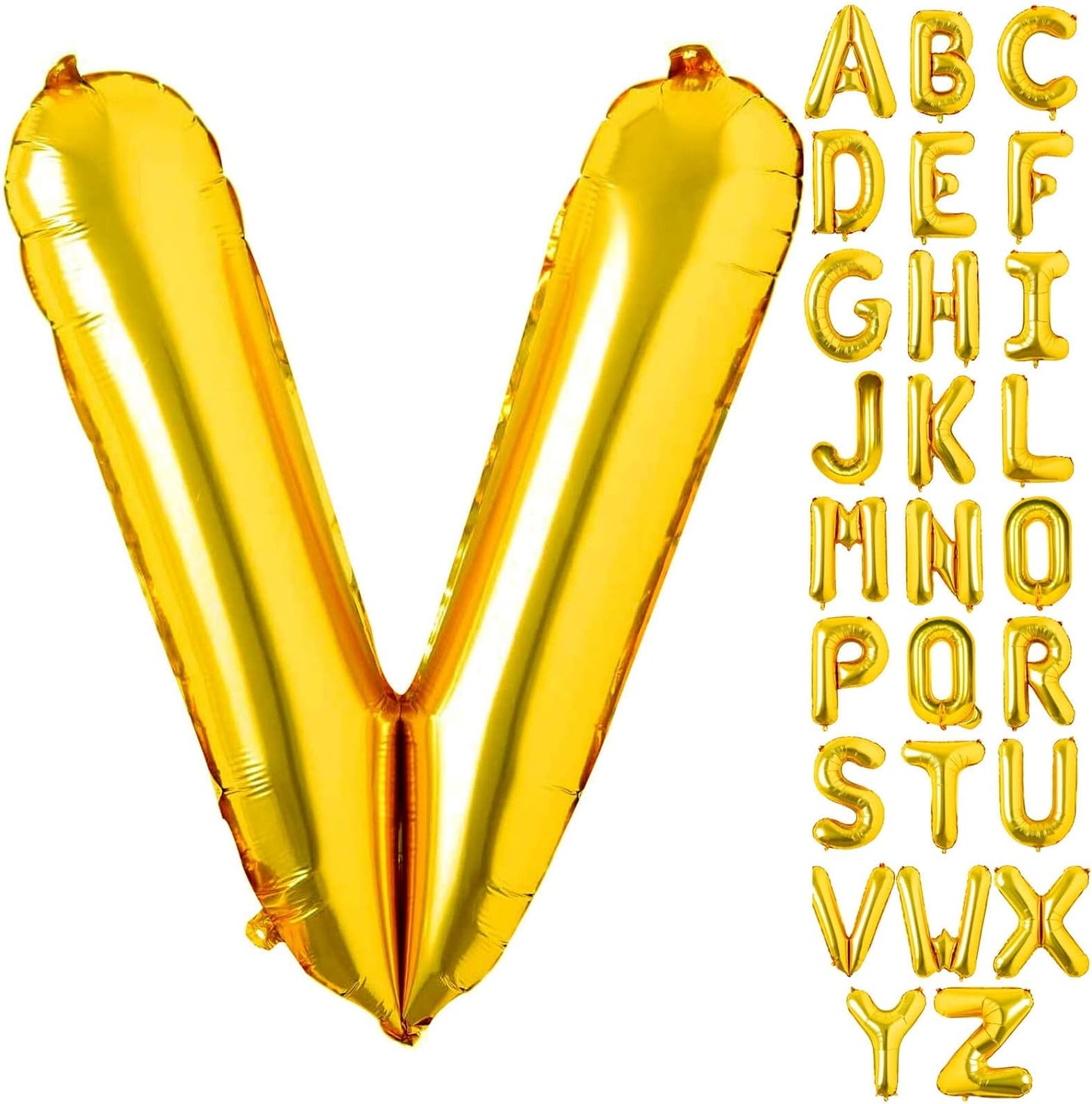 Non-Helium Gold Letters A-Z