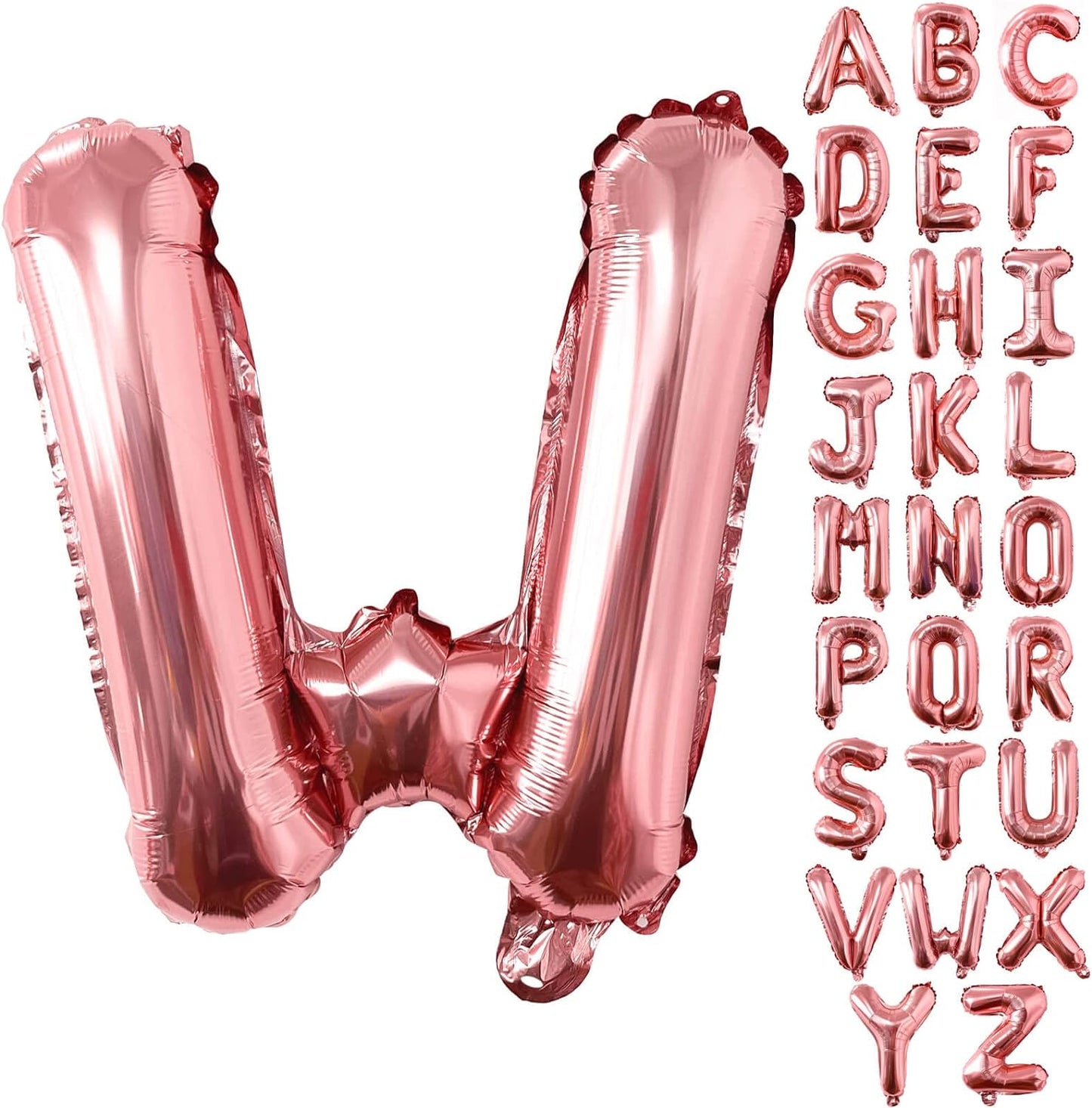 Non-Helium Rose Gold Letters A-Z Balloons
