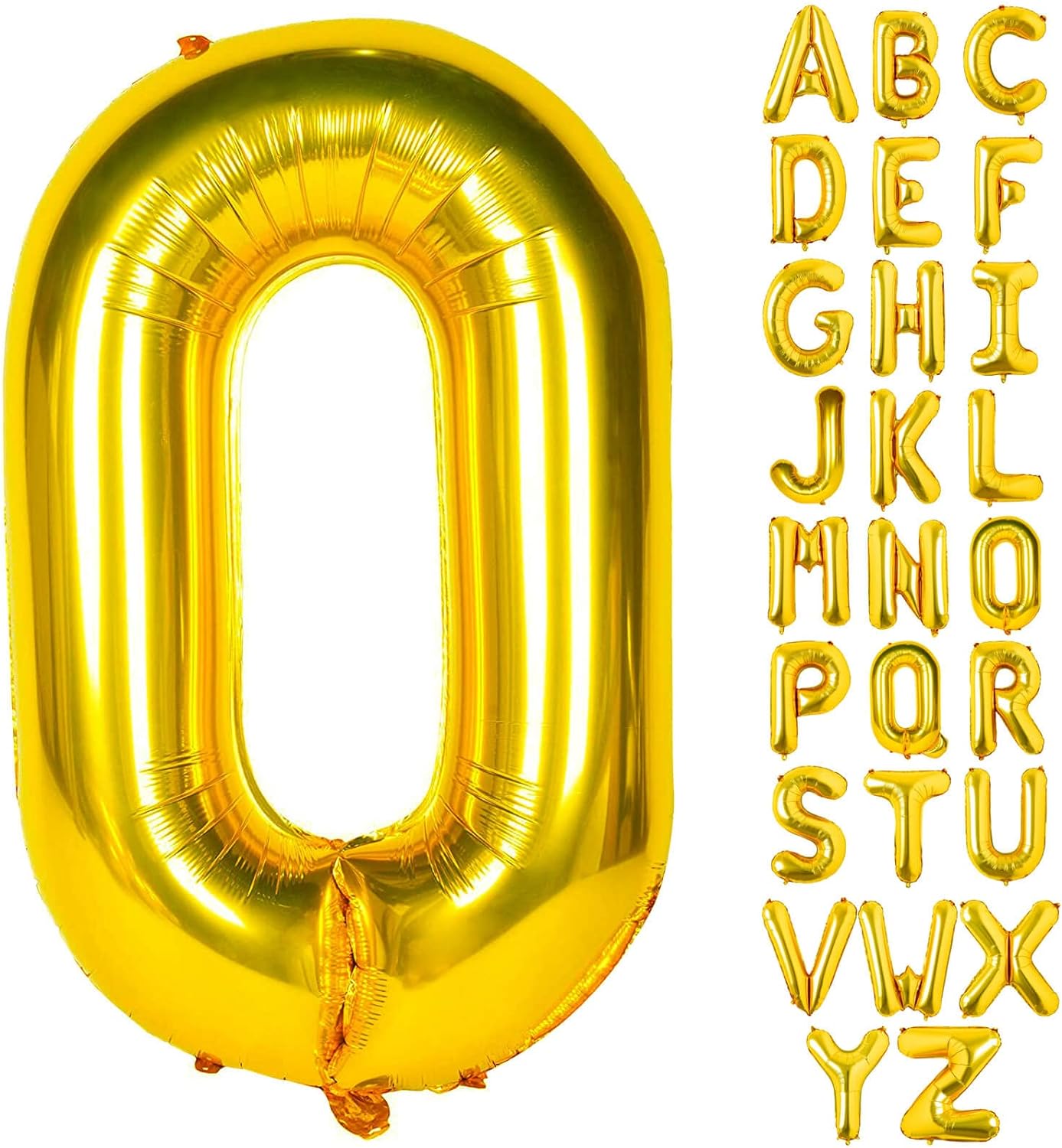 Non-Helium Gold Letters A-Z
