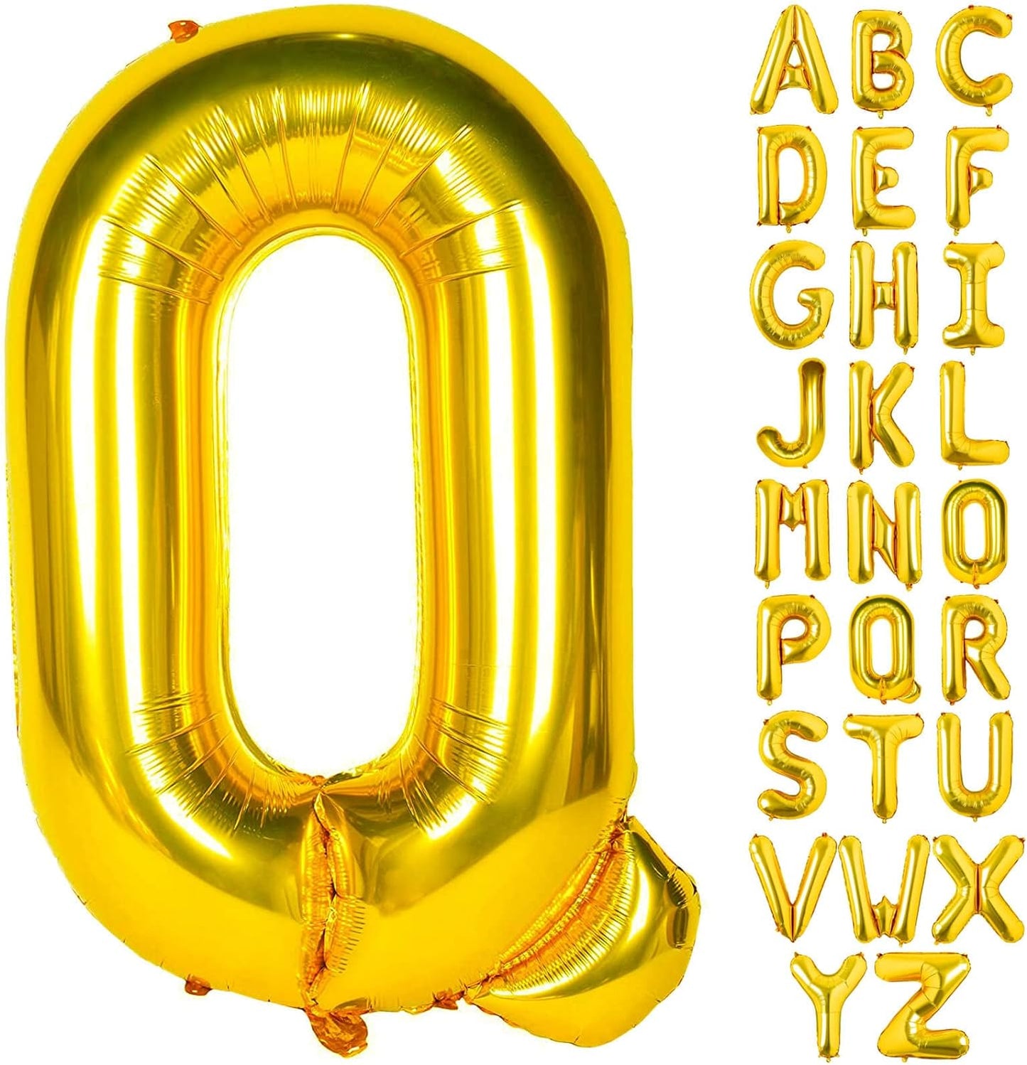Non-Helium Gold Letters A-Z