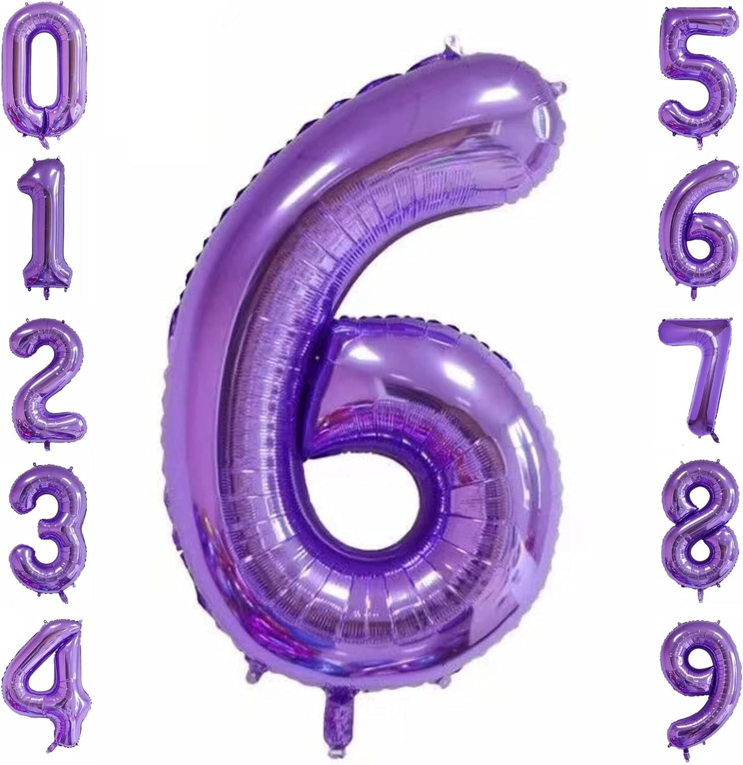 32-inch Foil Purple Number Balloon (0-9) - Perfect for any Special Occasions
