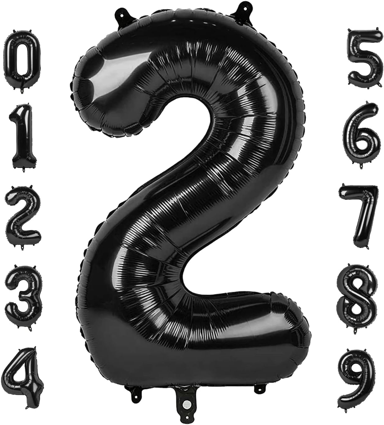 32-inch Number Balloon 0-9 Kids Birthday Helium Balloon Bouquet Black