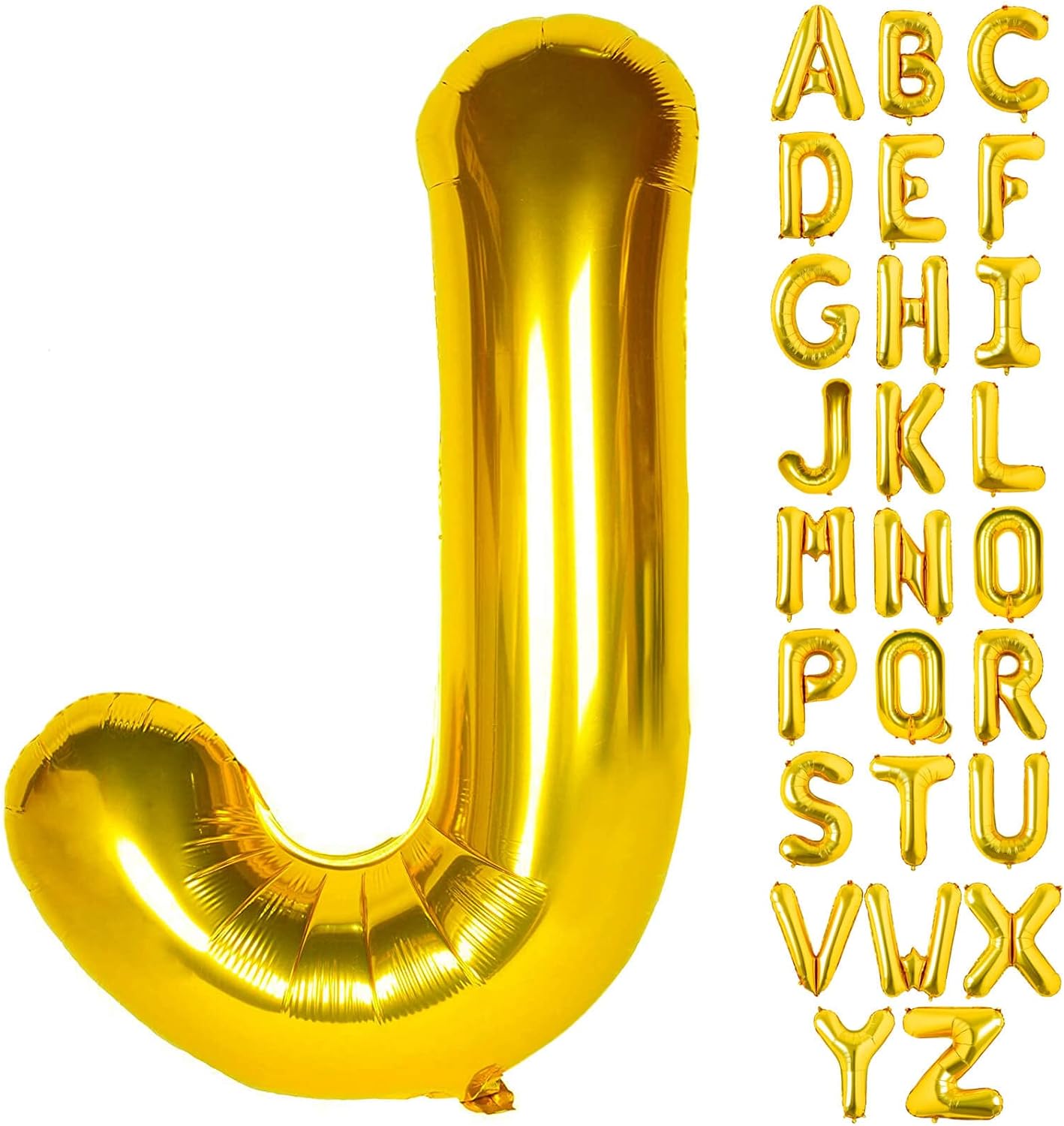 Non-Helium Gold Letters A-Z