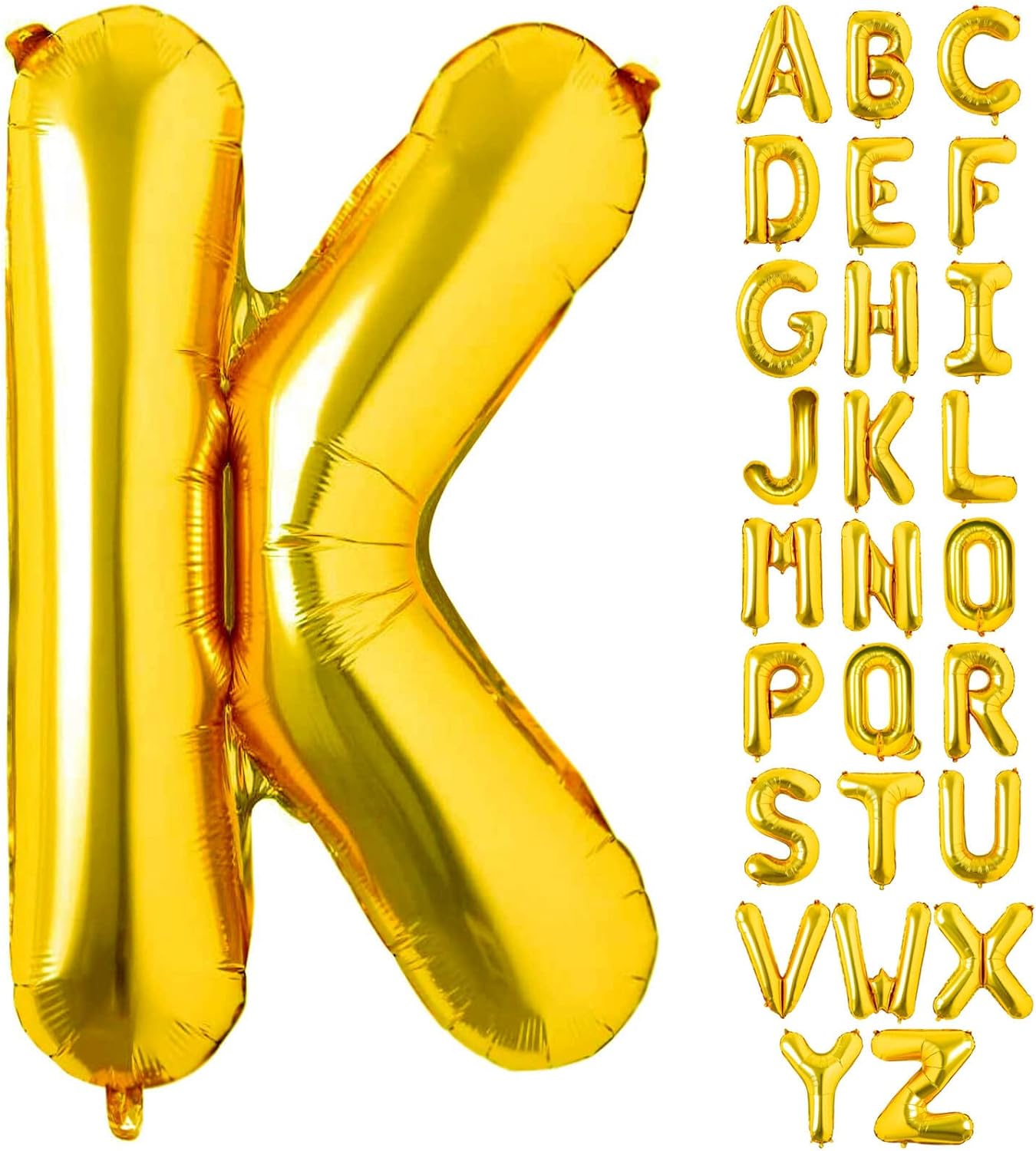 Non-Helium Gold Letters A-Z