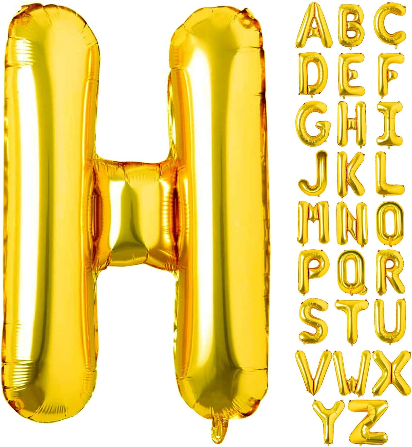 Non-Helium Gold Letters A-Z