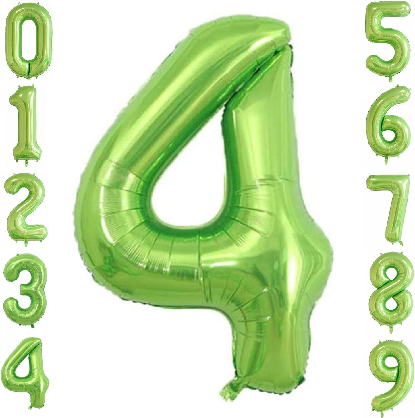32-inch Foil Green Number Balloon (0-9) - Perfect for any Special Occasions