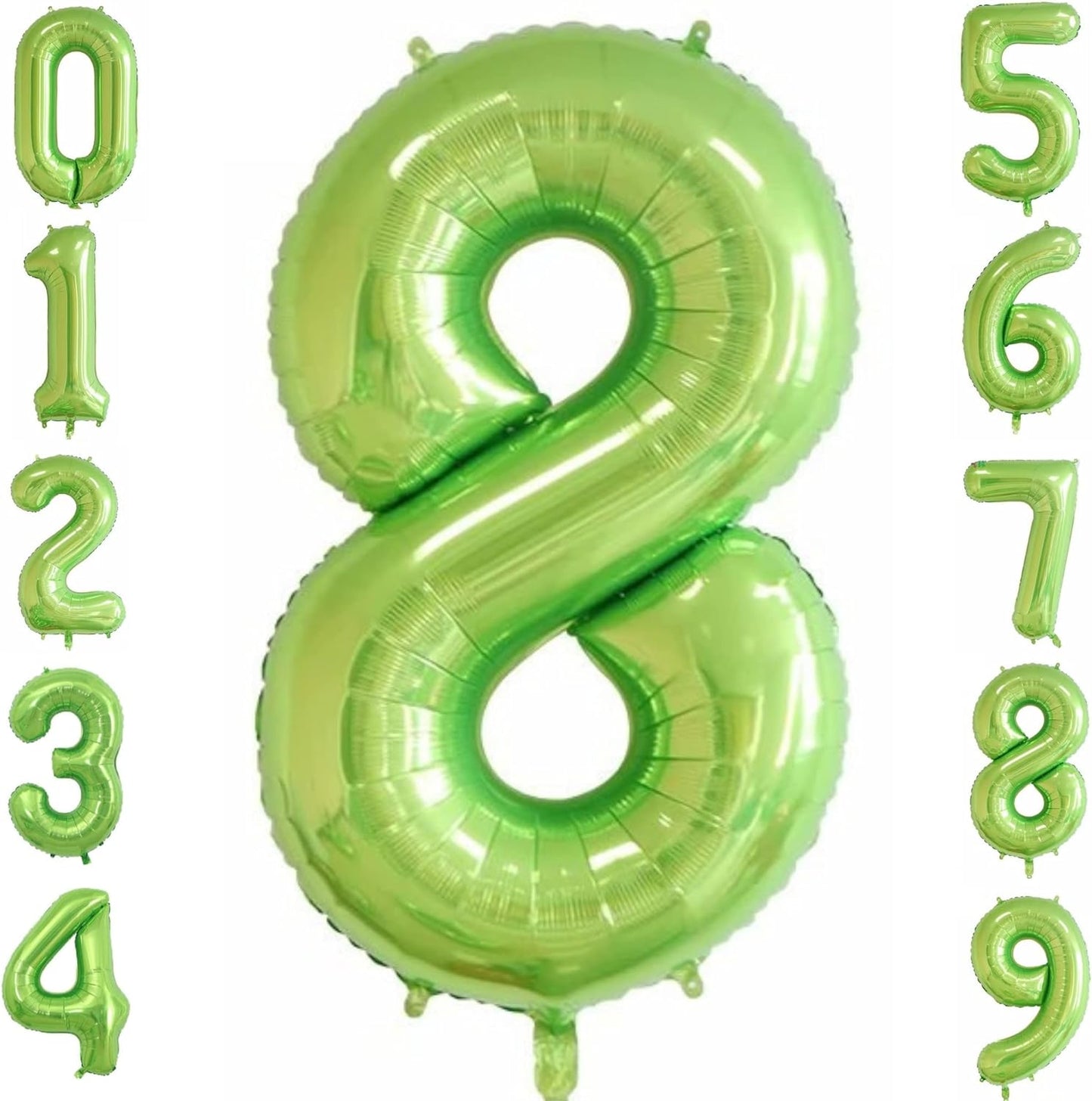 32-inch Foil Green Number Balloon (0-9) - Perfect for any Special Occasions