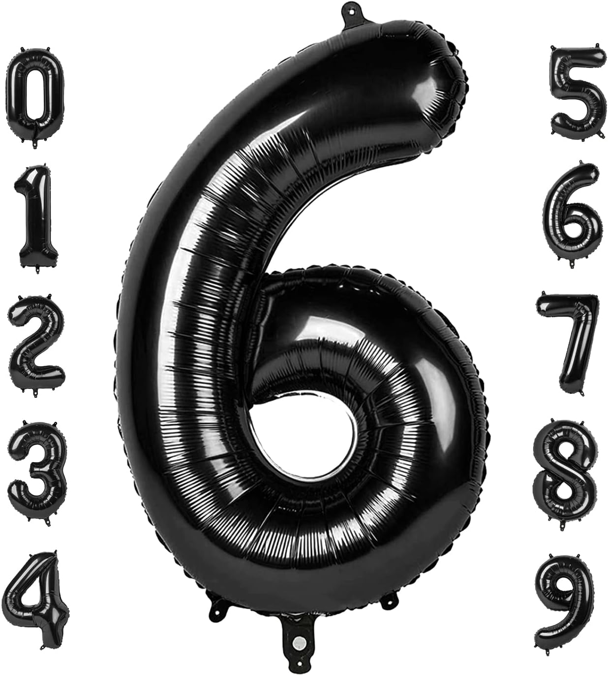 32-inch Number Balloon 0-9 Kids Birthday Helium Balloon Bouquet Black