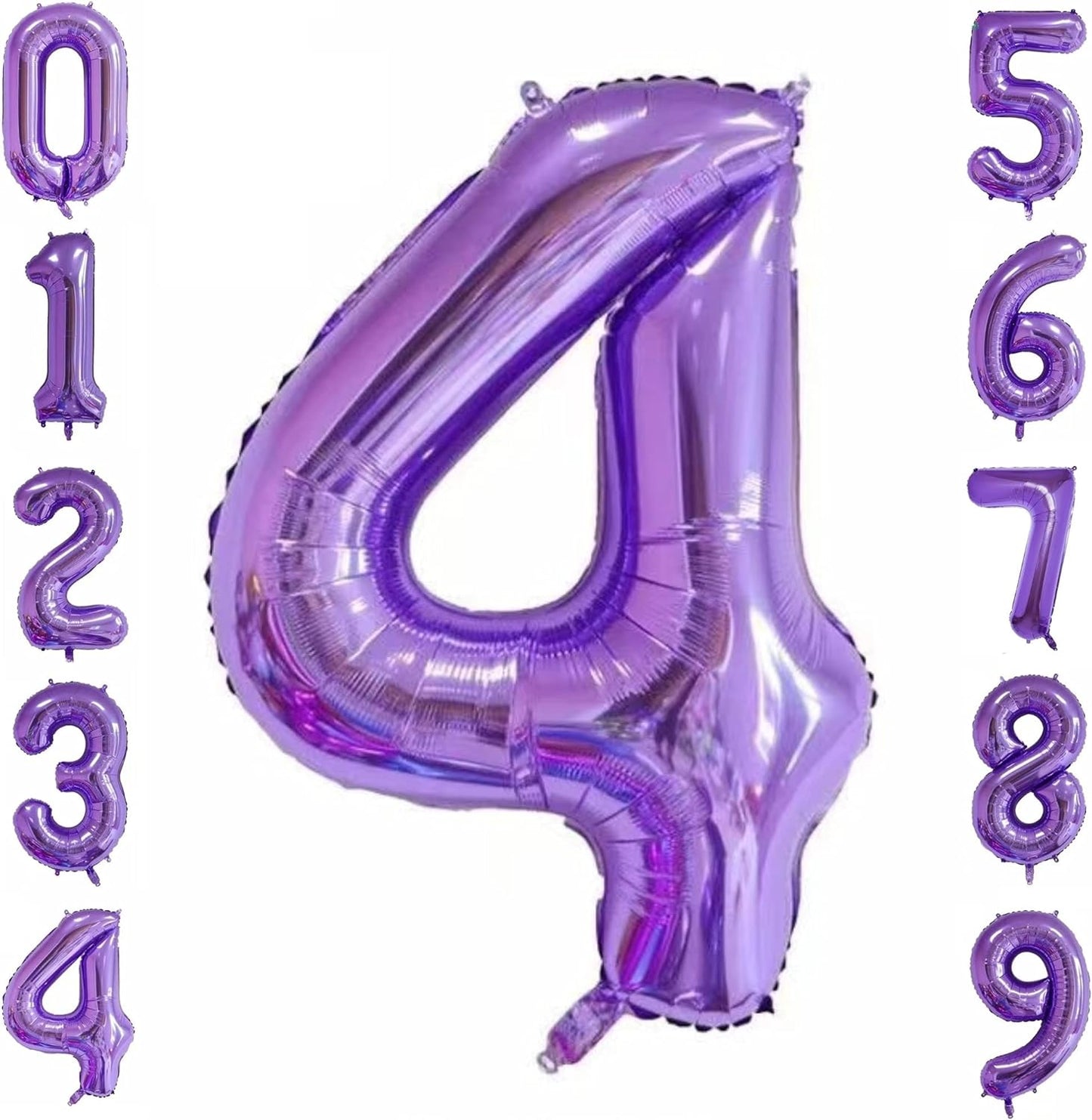 32-inch Foil Purple Number Balloon (0-9) - Perfect for any Special Occasions