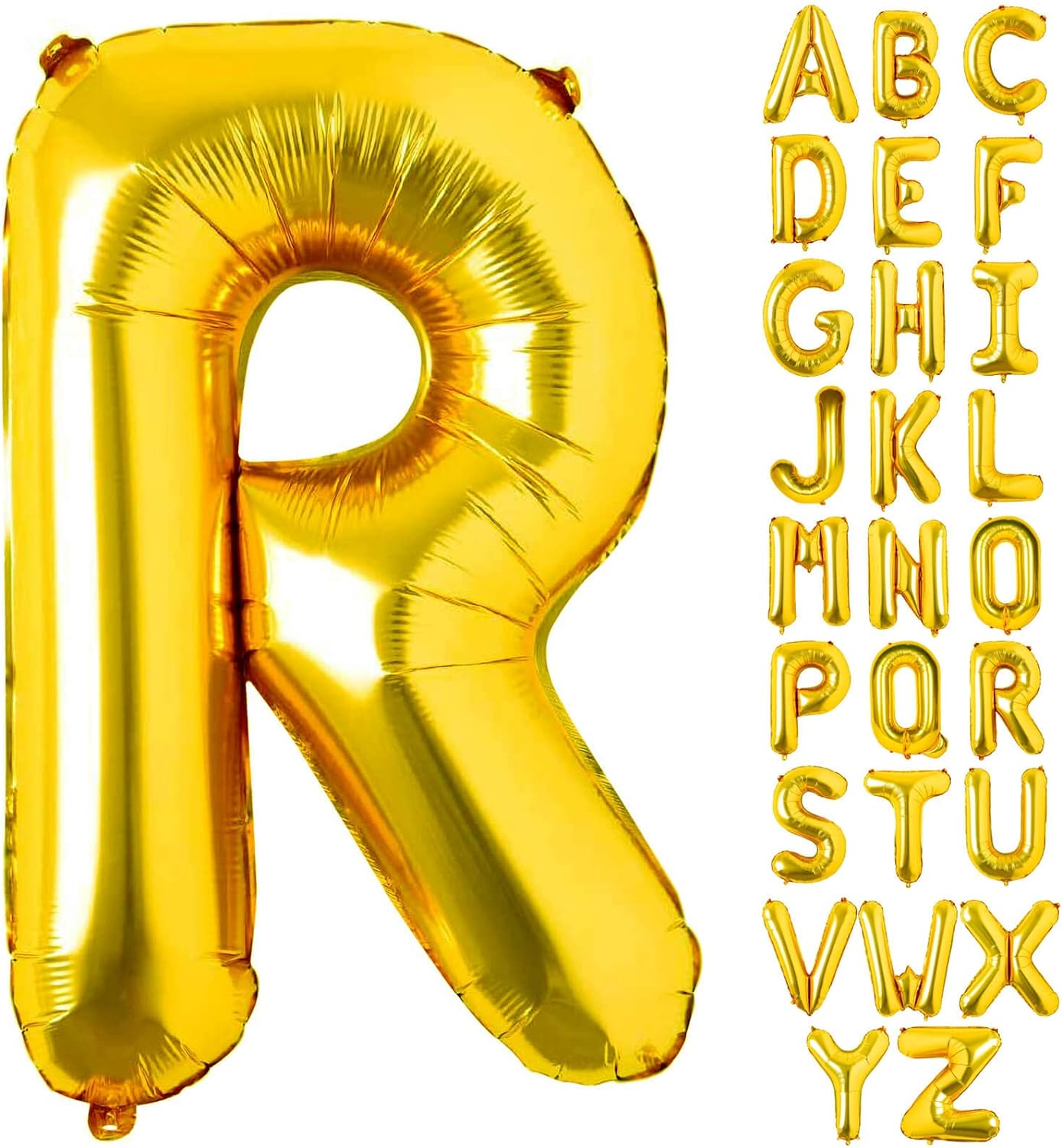 Non-Helium Gold Letters A-Z