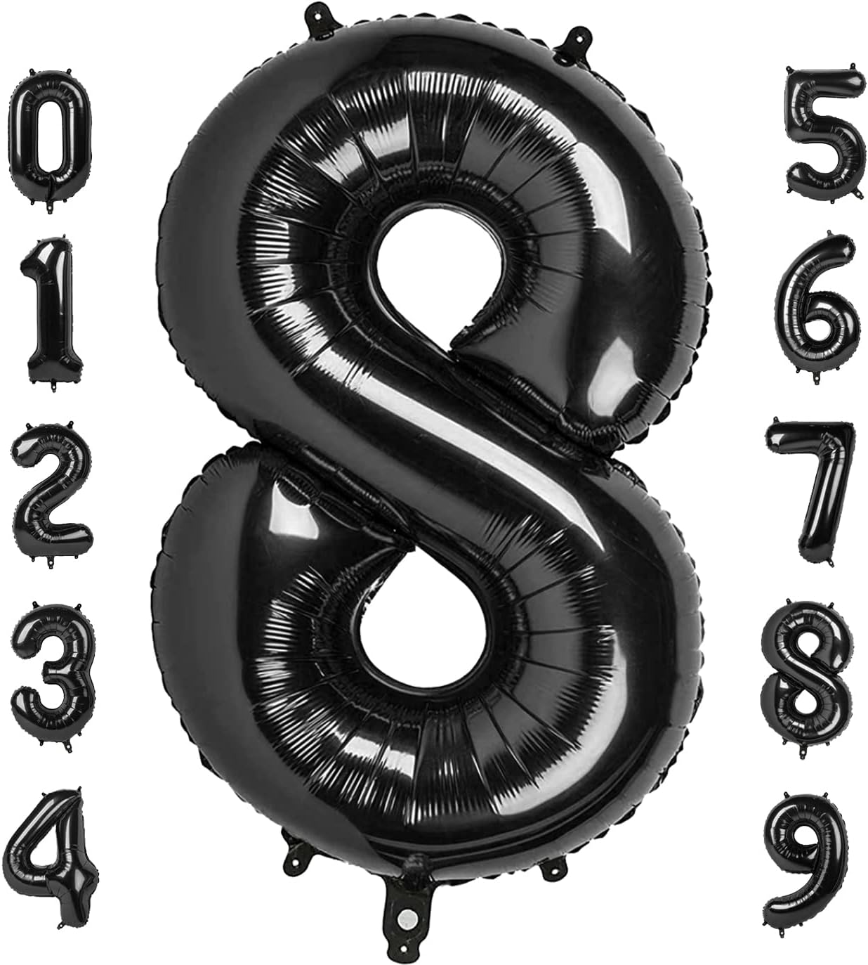 32-inch Number Balloon 0-9 Kids Birthday Helium Balloon Bouquet Black