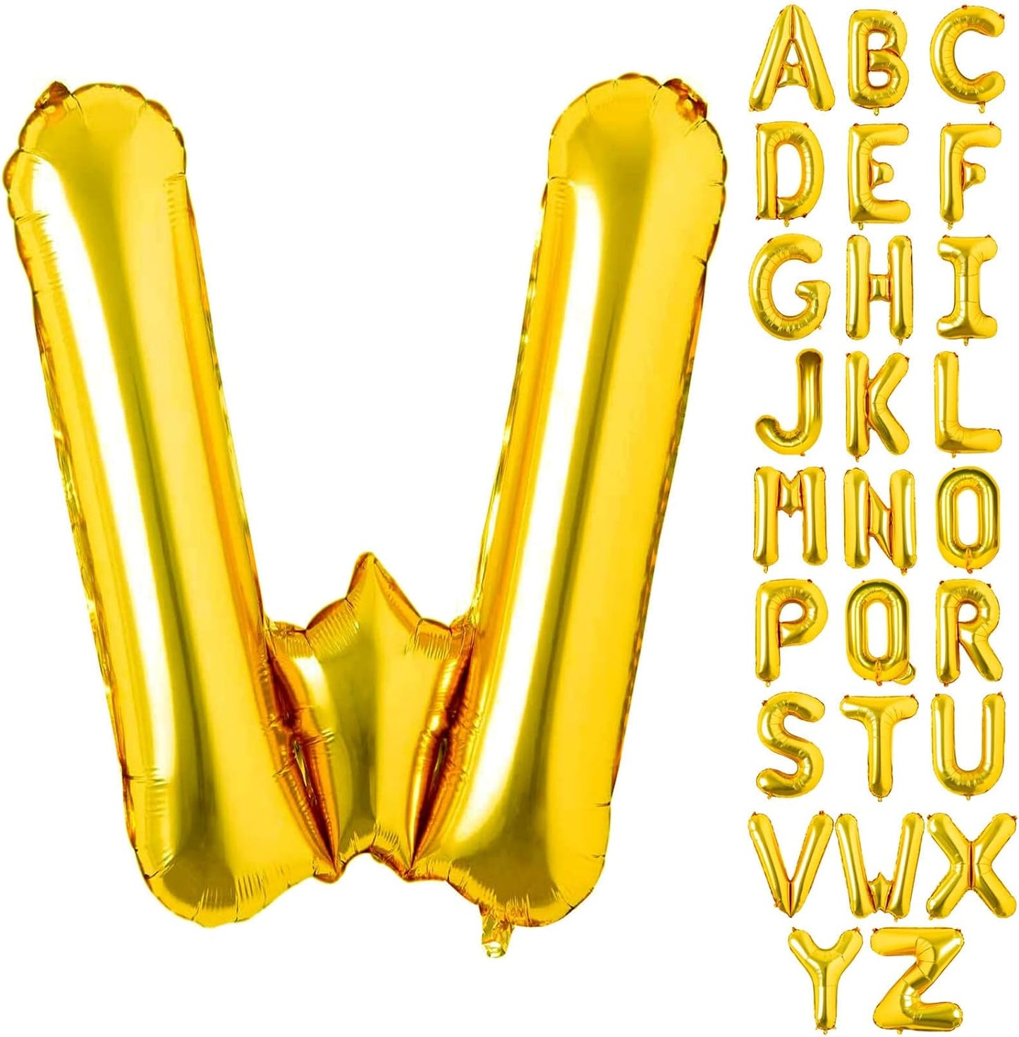 Non-Helium Gold Letters A-Z